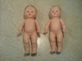 Vintage Tod - L - Tim & Tod - L - Dee Sun Rubber Co.  Boy & Girl Baby Squeaky Dolls