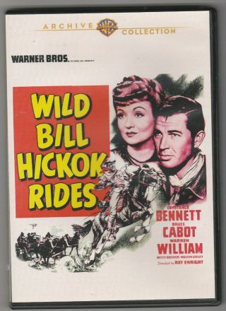 Wild Bill Hickok Rides Dvd Fullscreen Rare Warner Archive Release