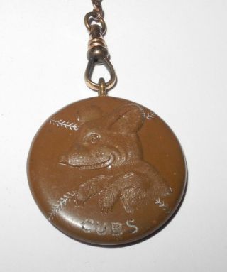 Rare 1906 Baseball Daily News Coin Medal Pin Chicago Cubs World Series Fob Charm