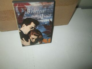 Written On The Wind Rare Criterion Dvd Rock Hudson Lauren Bacall 1956