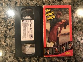 The Wolf Man Rare Vhs Tape 1941 Classic Horror Claude Rains,  Warren William