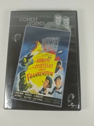 Abbott & Costello Meet Frankestein Rare Classic Dvd Bela Lugosi Lon Chaney
