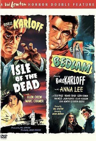Isle Of The Dead & Bedlam - Boris Karloff - Warner (dvd,  2005) - Oop/rare - Region 1