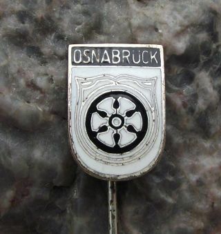 Antique East Germany City Of Osnabruck Coat Of Arms Heraldic Crest Ddr Pin Badge