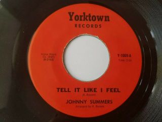 Johnny Summers - Tell It Like I Feel / I Can 