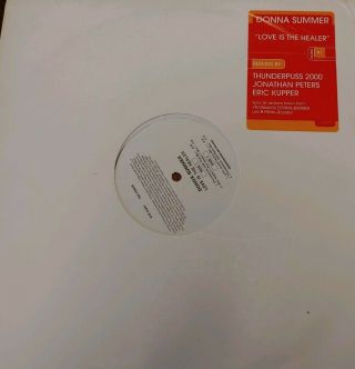 Donna Summer - Love Is The Healer 12 " Vinyl Lp Maxi Single Promo 1 Rare Oop