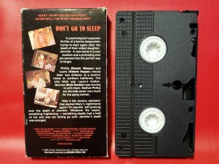 Don ' t Go To Sleep (VHS,  1982 Unicorn Video) RARE Movie - Dennis Weaver 2