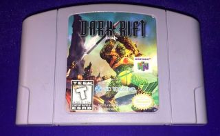 (g81) Rare Collectible Classic Vintage Nintendo 64 N64 Dark Rift