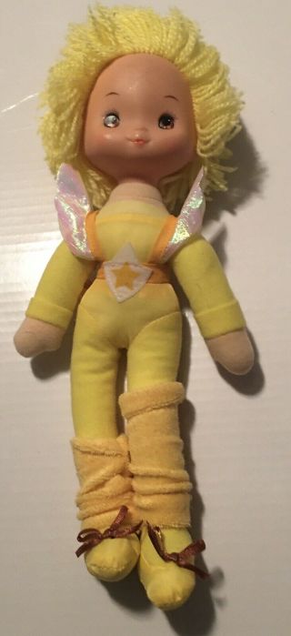 Vintage 1983 Rainbow Brite Canary Yellow 11 " Color Kid Doll In Outfit