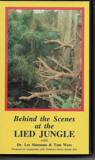 Behind The Scenes At The Lied Jungle Omaha Henry Doorly Zoo Vhs Rare