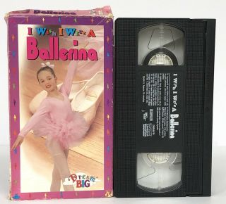 I Wish I Were A Ballerina (vhs,  1995) Kid Vision Wishing Well Willy Oop Rare