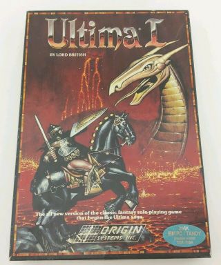 Rare Origin Systems Ultima I Ibm Pc Tandy Video Game By Lord British No Disk