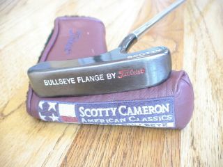 Scotty Cameron Titleist Bullseye Oil Can Finish 35 " Flange Putter Pga Rare