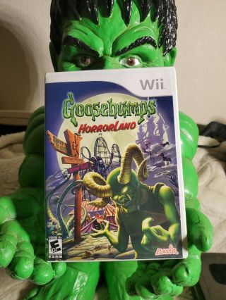 Goosebumps Horrorland (nintendo Wii,  2008) Complete Rare
