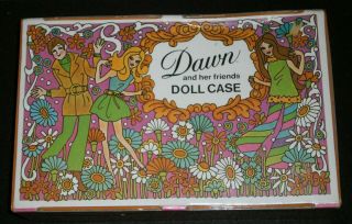 Vintage Topper Dawn And Her Friends Doll Case W/ Room For 3 Dolls & More