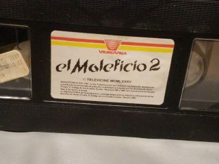 El Maleficio 2 (VHS,  1988) Rare OOP Horror Mexico Spanish Video Visa SHIPPIN 3