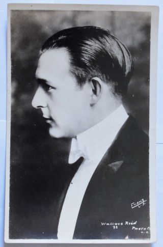 Wallace Reid Silent 1920s Movie Star Vintage Rare Promo Photo Postcard