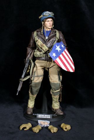 Hot Toys Mms180 1/6 Captain America The First Avenger Rescue Uniform Version