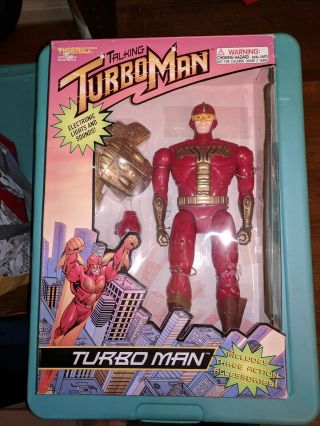 Turboman Jingle All The Way 13 1/2 Inch Talking Action Figure 1996 Please Read