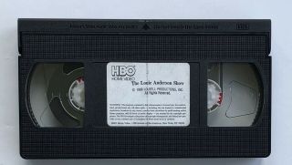 The LOUIE ANDERSON Show (VHS,  1988) Rare HBO VIDEO 80’s Stand - Up Comedy Special 3