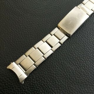 Rare Mens Jan Voort Usa Stretch Stainless Steel Rivet Link Watch Band Bubbleback