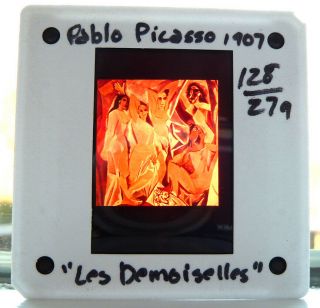 Vintage Pablo Picasso Les Demoiselles 35mm University Art History Slide