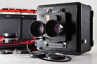 【rare N,  】wista 4x5 Large Format Tlr,  130mm Fujinon W 150mm Lens From Japan