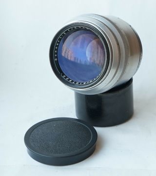 Rare Carl Zeiss Jena Sonnar Lens F2 85mm Red T Contax Rangefinder Telephoto