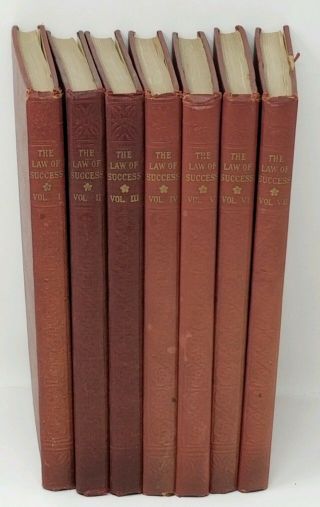 The Law Of Success By Napoleon Hill 7 Volumes Rare 1948 Ralston Society