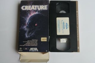 Creature Vhs 1985 Great Shape Rare Cult Horror Sci - Fi Media Video