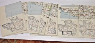 Rare German Military War Plans With Maps Of North - West France 1940
