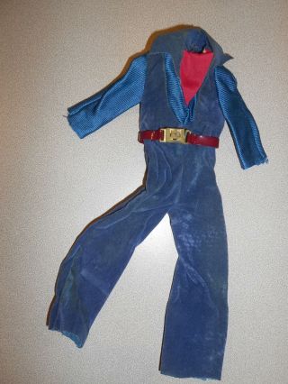 Vintage Barbie Superstar Ken Doll Outfit Jumpsuit With Belt 1976