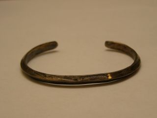 Antique Handmade Southwest Sterling Silver Cuff Bracelet