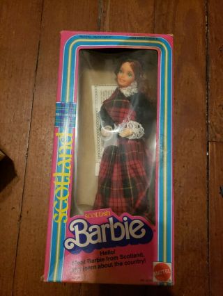 1980 Mattel Barbie Dolls Of The World Scottish Scotland - 1st Edition