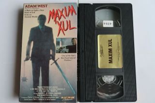 Maxim Xul Vhs 1991 Great Shape Rare Adam West Horror Cult