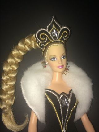 2006 Holiday Barbie Doll By Bob Mackie Blonde Hair,  Black Gown,  Tiara Mattel 2