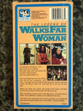 The Legend Of Walks Far Woman (1982) RARE VHS - Blackfoot,  Raquel Welch, 3
