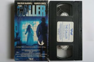 The Caller Vhs 1989 Great Shape Rare Cult Horror Malcolm Mcdowell