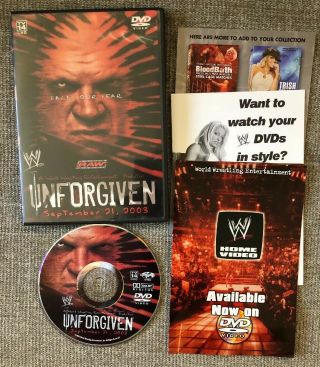 Wwe - Unforgiven 2003 (dvd,  2003) Rare