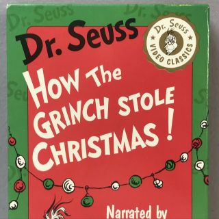 Dr.  Seuss HOW THE GRINCH STOLE CHRISTMAS VHS Video Tape 1992 Rare Matthau & ZOO 3