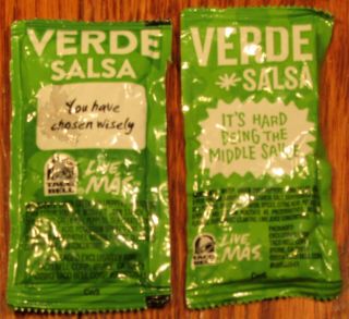 Taco Bell Verde Salsa - Discontinued,  Rare,  Collectible,  Un - Opened X 2
