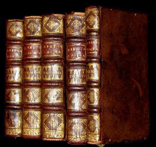 1679 Rare Latin Bible Book Set - Biblia Sacra - Vulgate Editionis