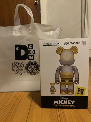 2019 Designercon Sorayama X Medicom Toy Future Mickey 90 Anniversary 400 & 100