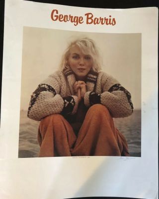 Orig Marilyn Monroe Rare 29x23 Poster Signed By George Barris The Warm Up 1962