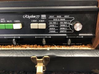 Roland Rhythm 77 TR - 77 Vintage Drum Machine Rare READ with case 3