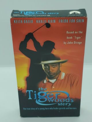 Tiger Woods Story - Based On The Book " Tiger " By John Stege Vhs Movie Very Rare