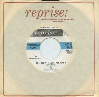 Rare Doo Wop/teen 45 - The Innocents - Oh,  How I Miss My Baby - Reprise - Promo - M -