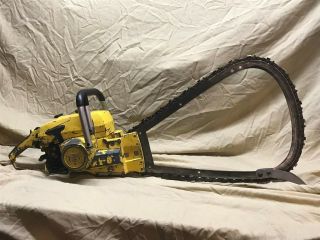 Vintage Mcculloch Lg - 2 Gear Drive Bow Chainsaw Rare Only Made For 2 Months