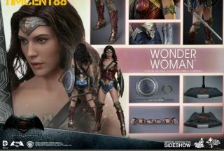 Hot Toys Movie Masterpiece Wonder Woman 1/6 Batman Vs Superman Authentic