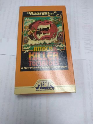 Attack Of The Killer Tomatoes Vhs Tape Cult Classic Horror Comedy 1981 Rare